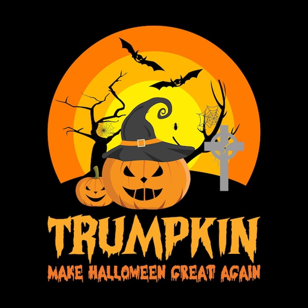 Trumpkin maakt Halloween weer geweldig t-shirtontwerp