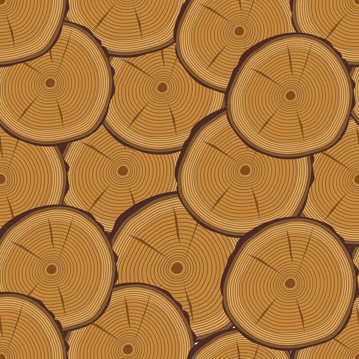 वेक्टर trunk cuts seamless pattern