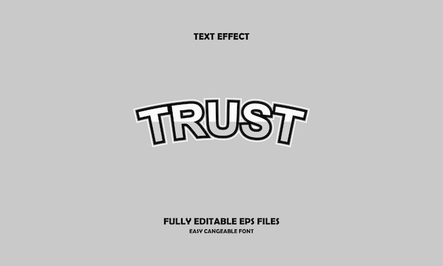 trust text effect