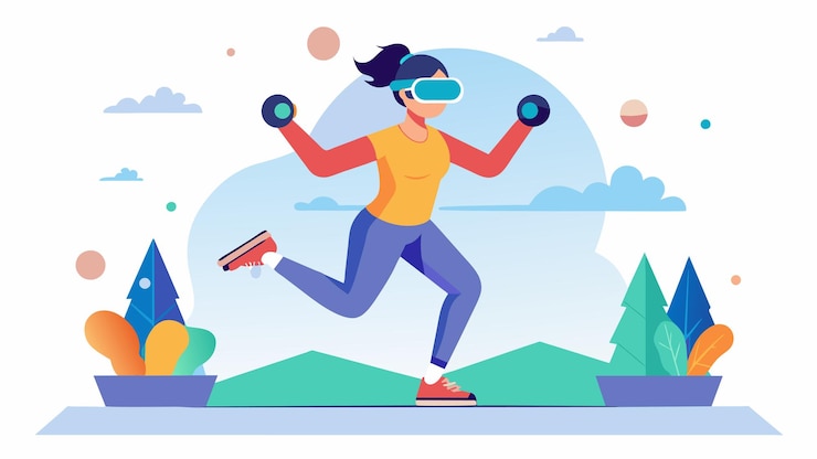 Vector trying out tingedge vr workouts and feeling the burn as you see your virtual self crushing the