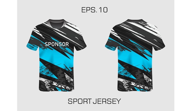 ベクトル エクストリーム スポーツ ジャージ チーム モトクロス カー レースの t シャツの抽象的な三角形の背景
