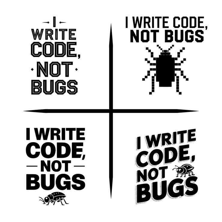 Vector tshirt design for coders
