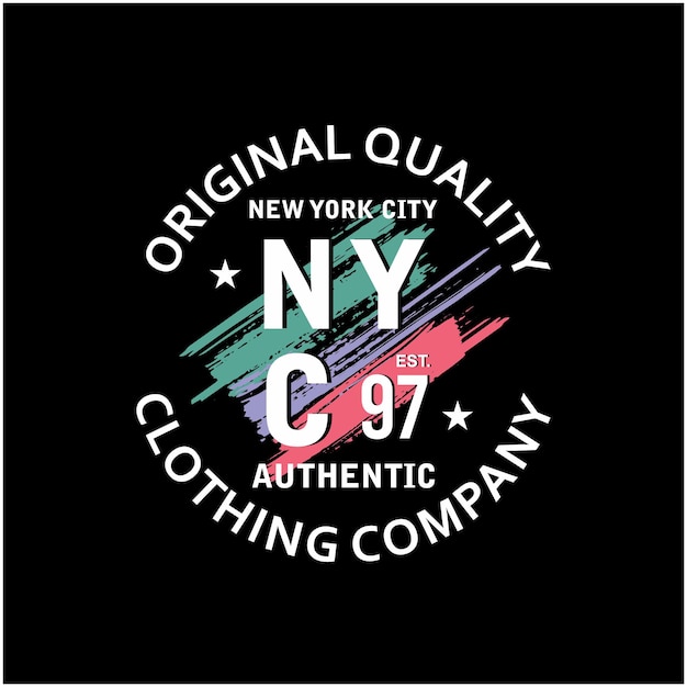 Premium Vector | Tshirt designs and posters that says nyc original clothing