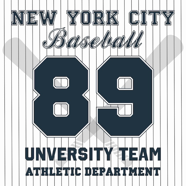 Vector tshirt graphic designs new york city sports wear typography emblems