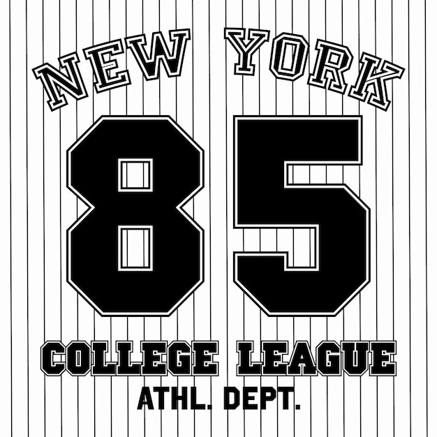 Tshirt graphic designs New York sports wear typography emblems