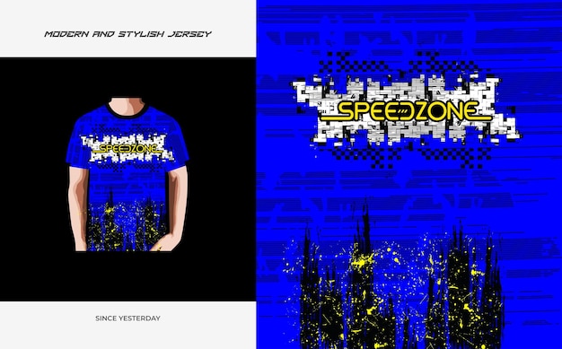 Vettore tshirt design grunge per sport estremi