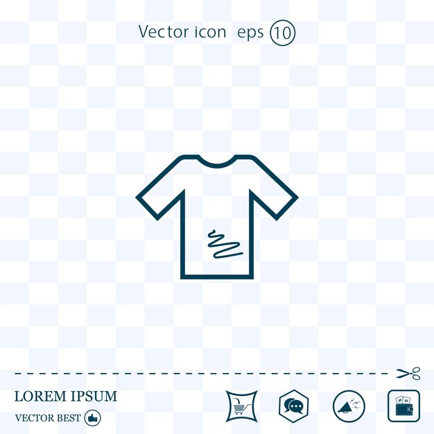 Tshirt Icon icon vector illustration Flat design style