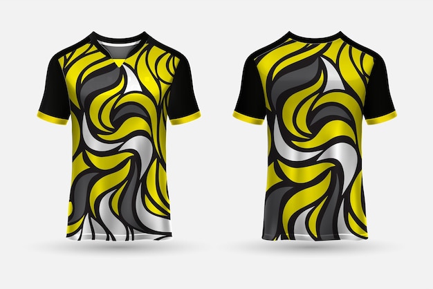 Tshirt jersey design background for sports outdoor front and back view