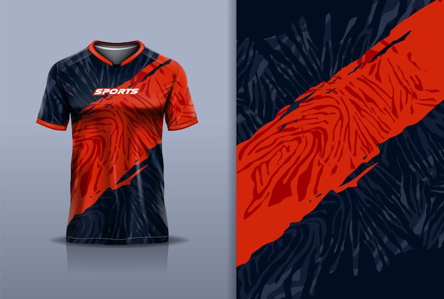 Premium Vector | Tshirt mockup abstract grunge camouflage sport jersey ...