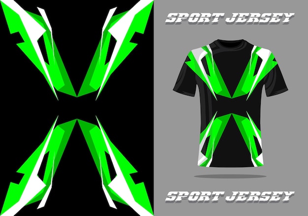 Tshirt mockup sports design for racing jersey football gaming