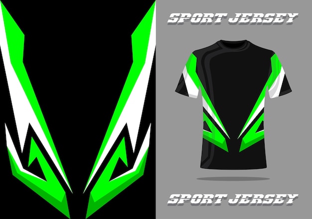 Tshirt mockup sports design for racing jersey football gaming