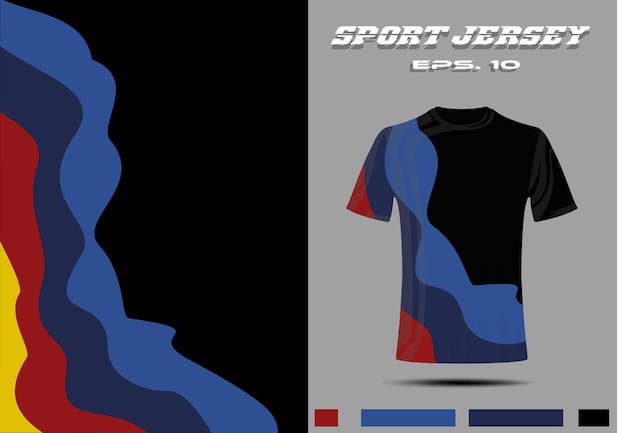 Tshirt mockup template jersey racing sport gaming design