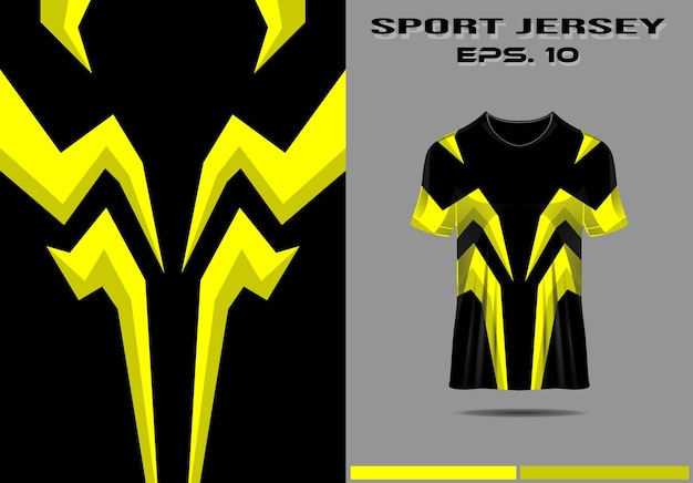 Tshirt mockup template jersey for sport racing gaming design