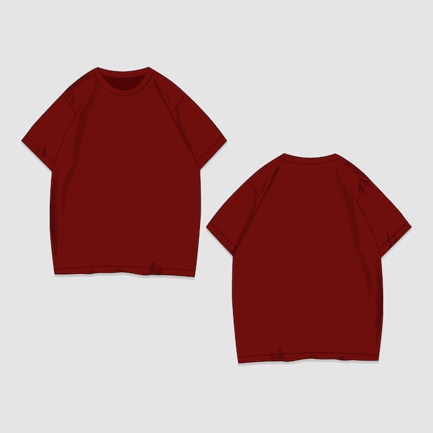 Tshirt Mockup Vector Afbeelding En Illustratie