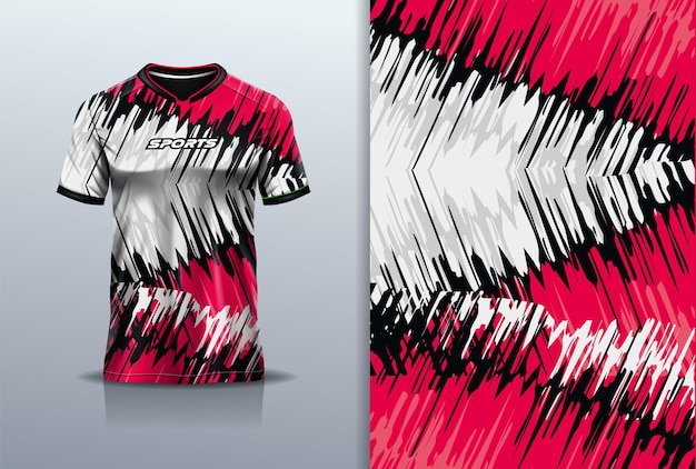 벡터 은 색으로 달리는 축구 경주용 추상적인 그룬지 스포츠 유니폼 디자인의 티셔츠 모