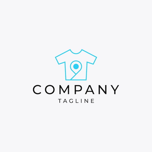 Tshirt point logo icon design template