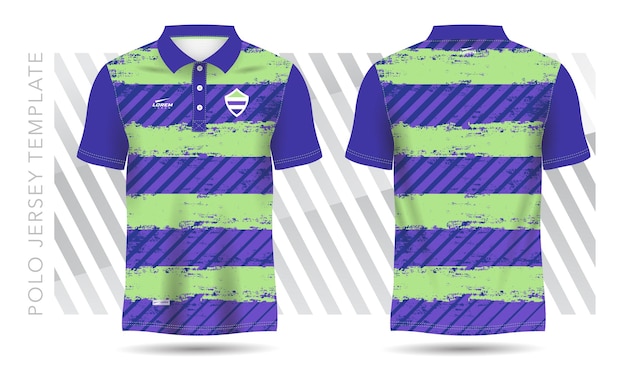 Футболка Polo синий и зеленый шаблон для футбольной майки футбольный комплект гольф теннис спортивная одежда