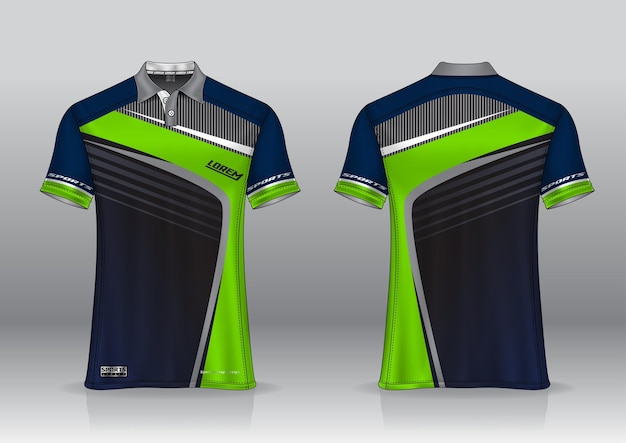 Tshirt polo sport design jersey da golf mockup per modello uniforme