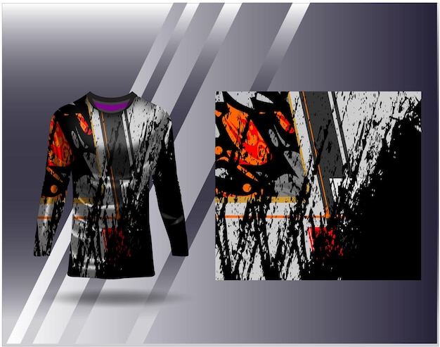 Tshirt sport abstract textuur jersey ontwerp voor racen voetbal gaming motorcross gaming fietsen