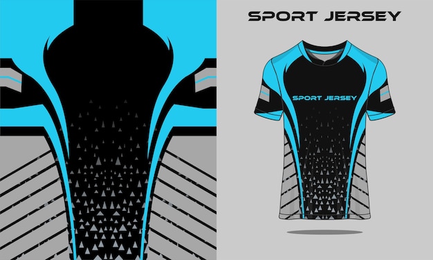 tshirt sport blauw voor racen gaming voetbal