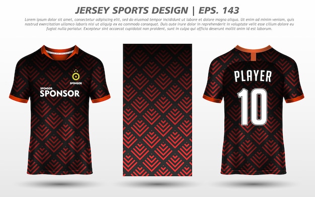 Tshirt sport design mockup abstract template premium download