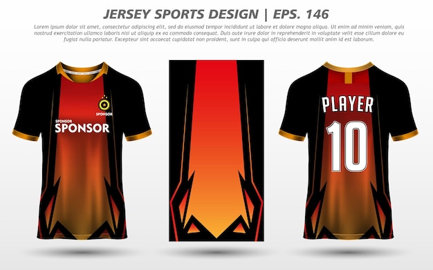 Tshirt Sport Design Mockup Abstract Template Премиум Скачать