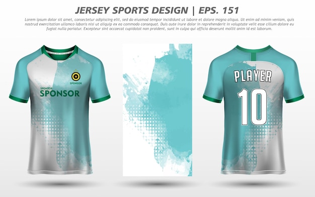 Tshirt Sport Design Mockup Abstract Template Premium Download