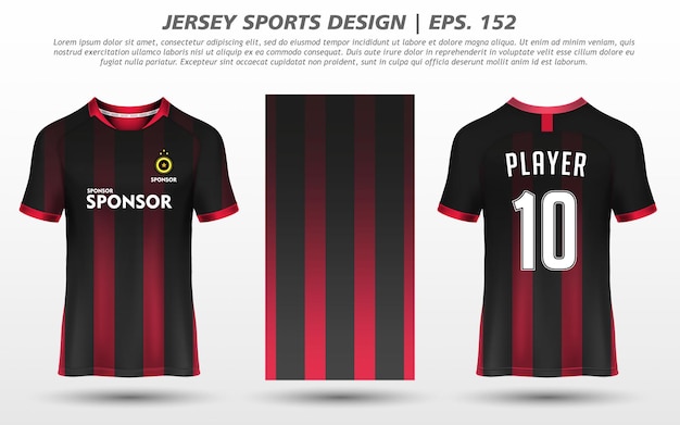 Tshirt Sport Design Mockup Abstract Template Premium Download