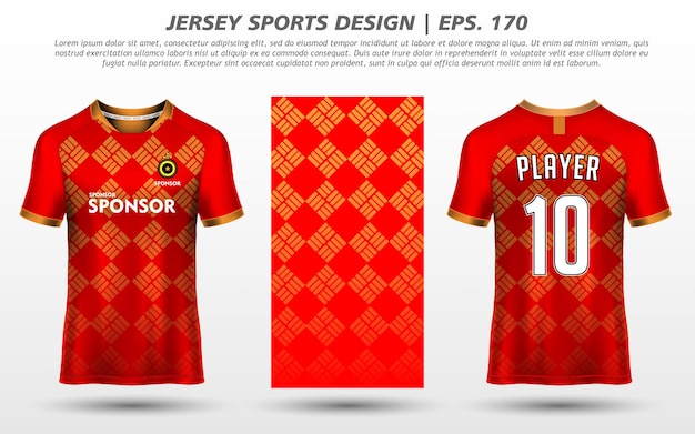 Tshirt Sport Design Mockup Abstract Template Premium Download