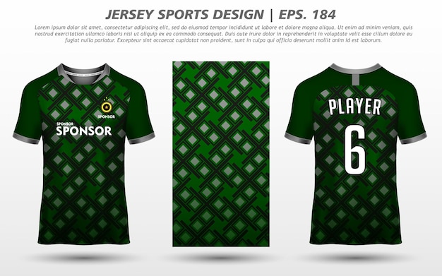 Tshirt sport design mockup modello astratto download premium