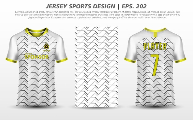 Tshirt Sport Design Mockup Abstract Template Премиум Скачать