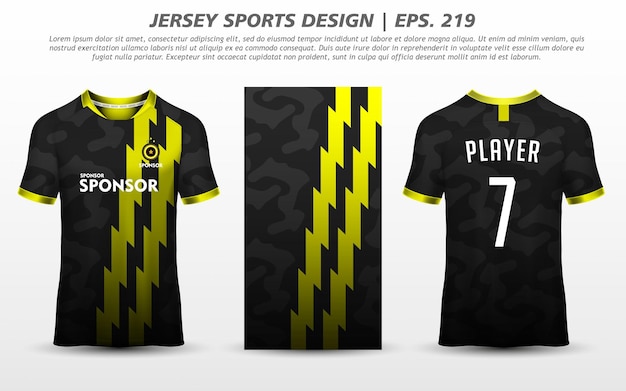 Tshirt Sport Design Mockup Abstract Template Премиум Скачать