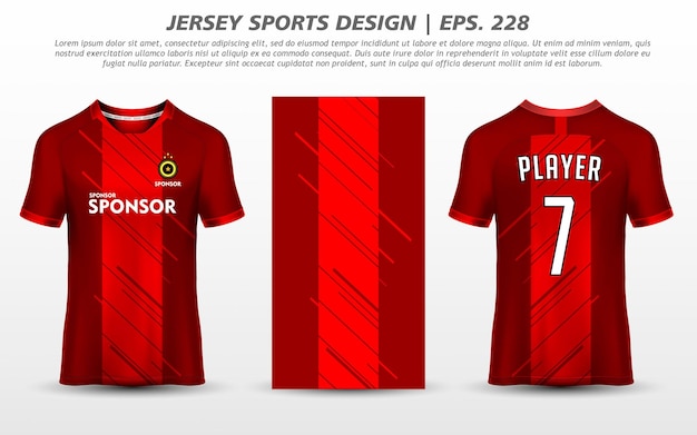 Tshirt Sport Design Mockup Abstract Template Premium Download