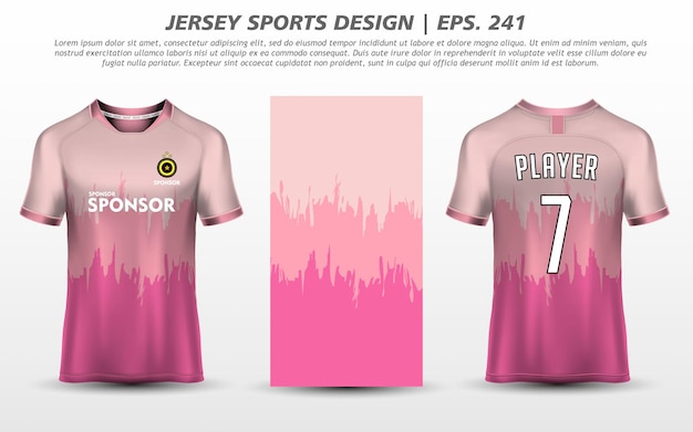 Tshirt Sport Design Mockup Abstract Template Премиум Скачать