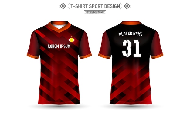 Tshirt Sport Design Mockup Abstract Template