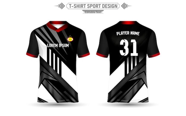 Tshirt Sport Design Mockup Abstract Template