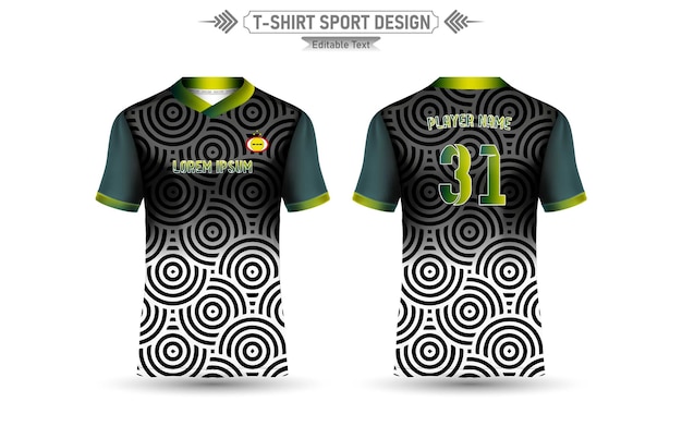 Tshirt Sport Design Mockup Abstract Template