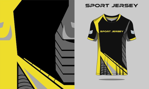 tshirt sport geel voor racen gaming voetbal