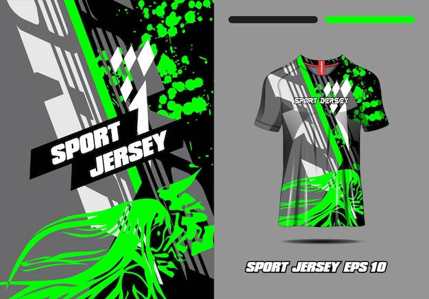 Tshirt sport grijze grunge textuur achtergrond voor voetbal jersey fietsen voetbal gaming vector