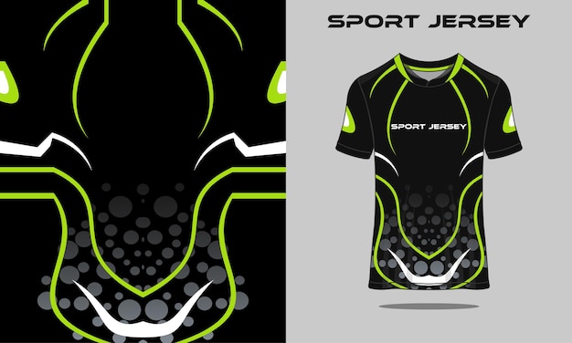 tshirt sport groen racen gaming voetbal