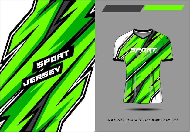 Tshirt sport groene abstracte textuur achtergrond voor voetbal jersey fietsen voetbal gaming premium