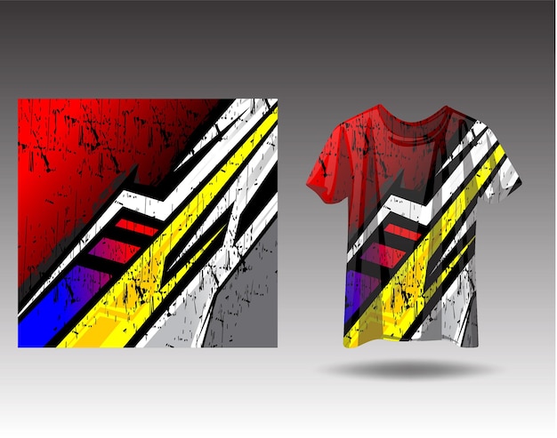 Tshirt sport grunge achtergrond voor extreme jersey team racen fietsen voetbal gaming