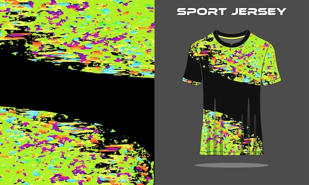 Tshirt sport grunge texture di sfondo per jersey di calcio ciclismo gioco di calcio