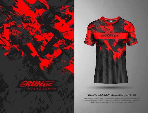 Tshirt sport grunge textuur achtergrond voor voetbal jersey downhill fietsen voetbal gaming