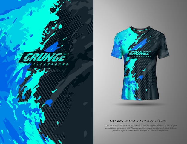 Tshirt sport grunge textuur achtergrond voor voetbal jersey downhill fietsen voetbal gaming