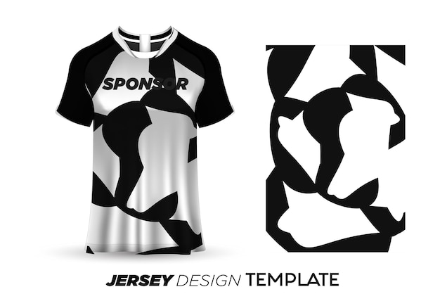 Tshirt sport ontwerpsjabloon voetbaltrui voor voetbalclub uniform, fiets, basketbal alle sporten