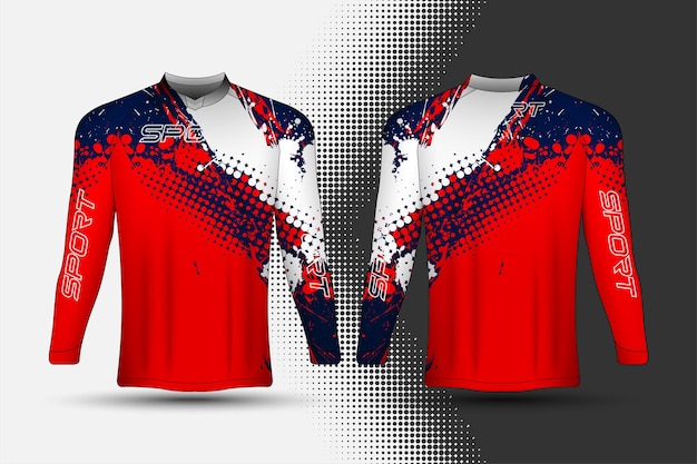 Vector tshirt sport racing jersey with abstract background design