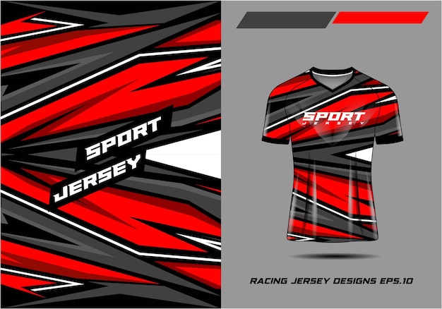 Tshirt sport rode abstracte textuur achtergrond voor voetbal jersey fietsen voetbal gaming premium