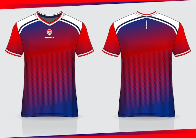 Tshirt sport calcio jersey design modello