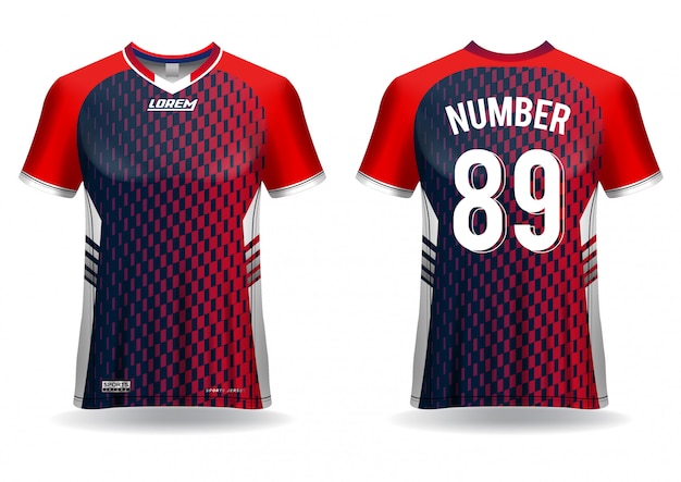 Tshirt sport soccer jersey template